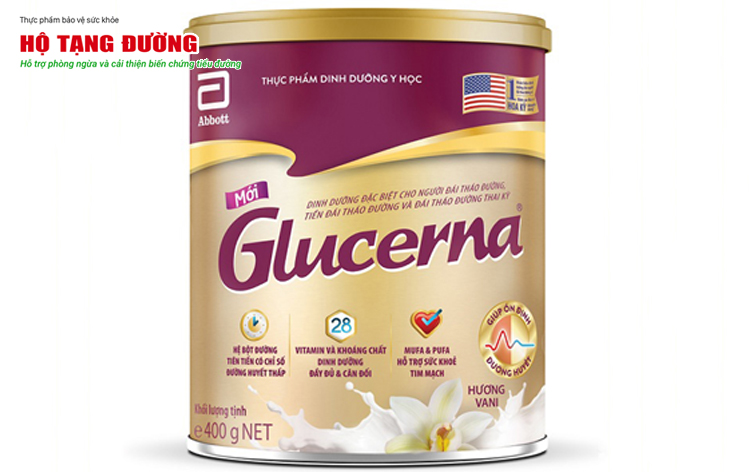 Glucerna là dòng sản phẩm sữa tiểu đường nổi tiếng nhất của Abbott